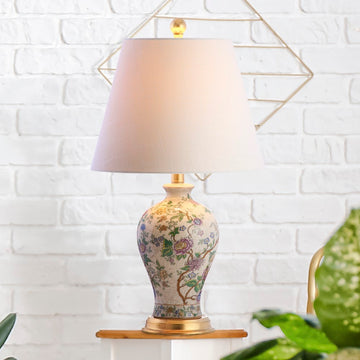 Grace 24" Floral LED Table Lamp - JONATHAN Y